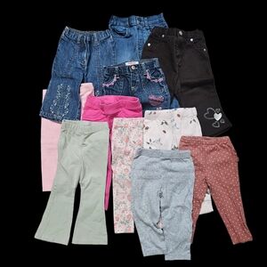 Assorted 12mo Girls' Pants and Leggings
